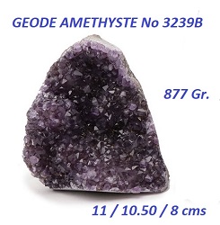 AMETHYSTE GEODE PIERRE NATURELLE 877 GRAMMES No 3239B