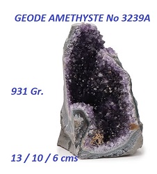 AMETHYSTE GEODE PIERRE NATURELLE 931 GRAMMES No 3239A