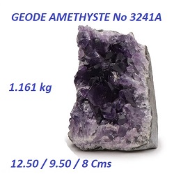 AMETHYSTE GEODE PIERRE NATURELLE 1161 GRAMMES No 3241A