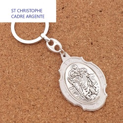 SAINT CHRISTOPHE CADRE PORTE CLES