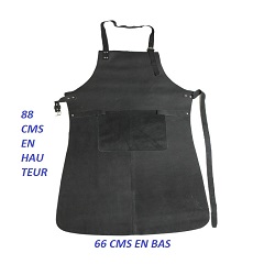 TABLIER CUIR VERITABLE NOIR